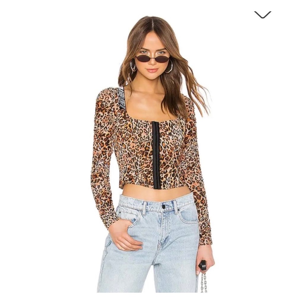 I.AM.GIA Cheetah Chelsea Corset Top - M